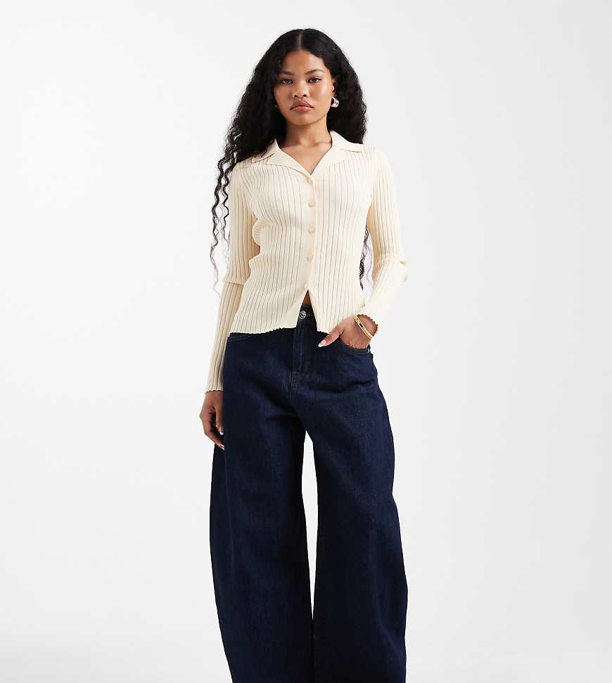 ONLY Petite - Taylor - Barrel-Jeans in Dunkelblau mit hohem Bund von ONLY Petite