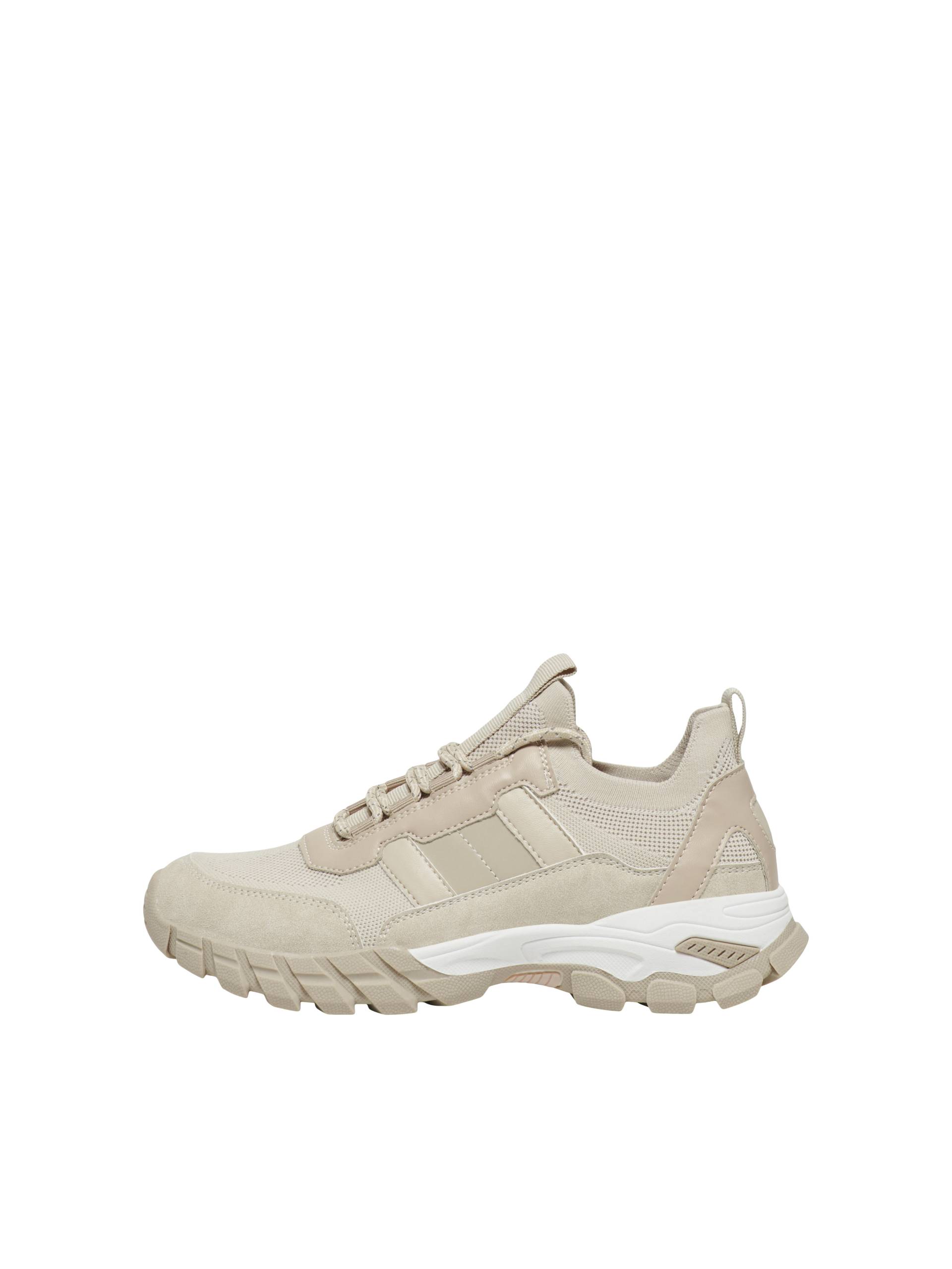 ONLY SHOES - ONLSAACHI-2 FLYKNIT SNEAKER beige - Gr. - 40 von ONLY SHOES