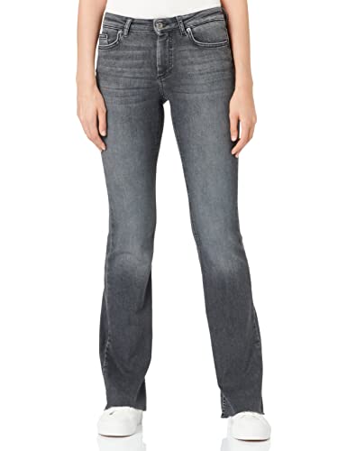 ONLY TALL Women's ONLBLUSH HW Slit Flared DNM REA109 TLL Jeans, Black Denim, S/34 von ONLY TALL