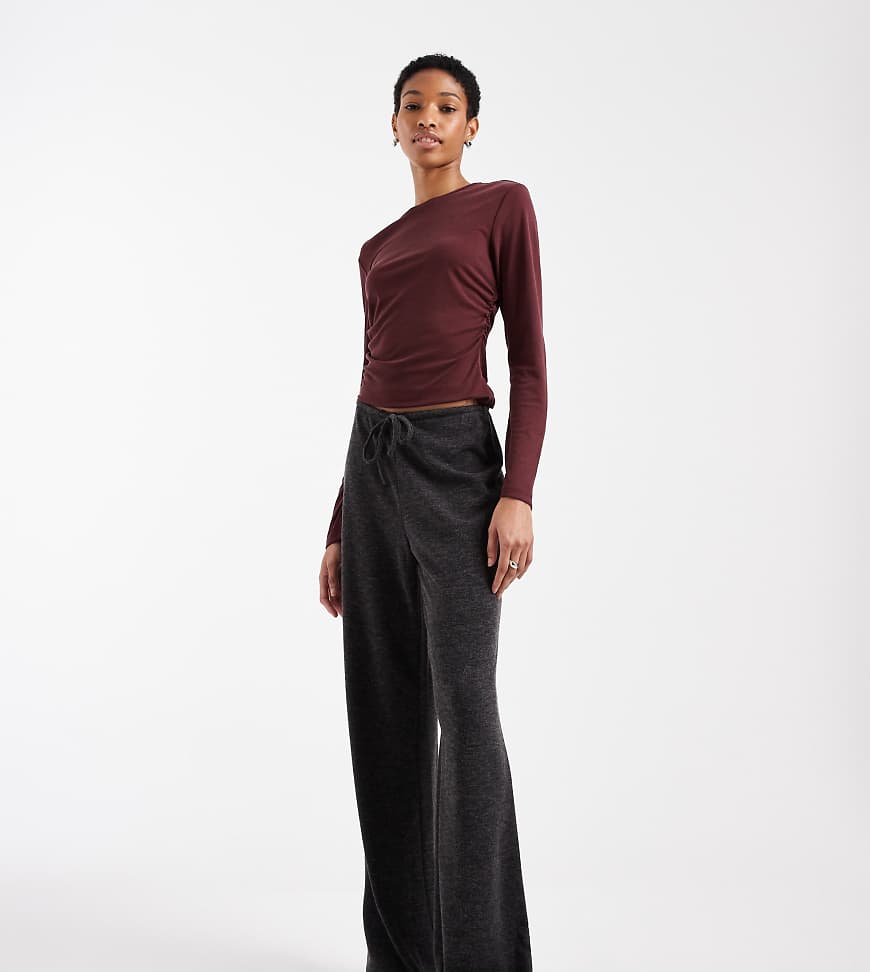 ONLY Tall - Leichte Strickhose in Dunkelgrau von ONLY Tall