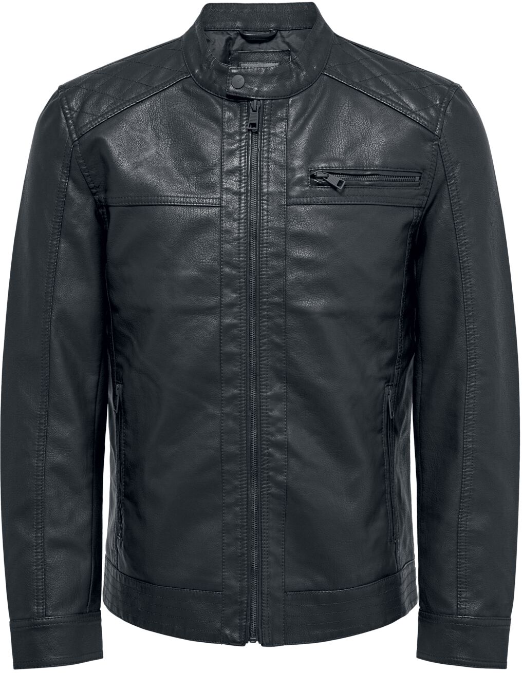 ONLY and SONS AL Jacket Kunstlederjacke schwarz in M von ONLY and SONS