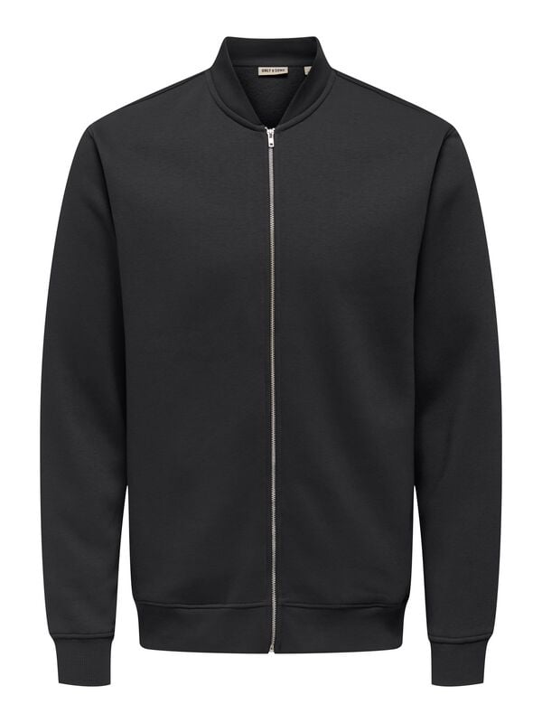 ONLY and SONS Bomberjacke - ONSCERES REG ZIP BOMBER JCK - S bis XXL - für Männer - Größe XXL - schwarz von ONLY and SONS