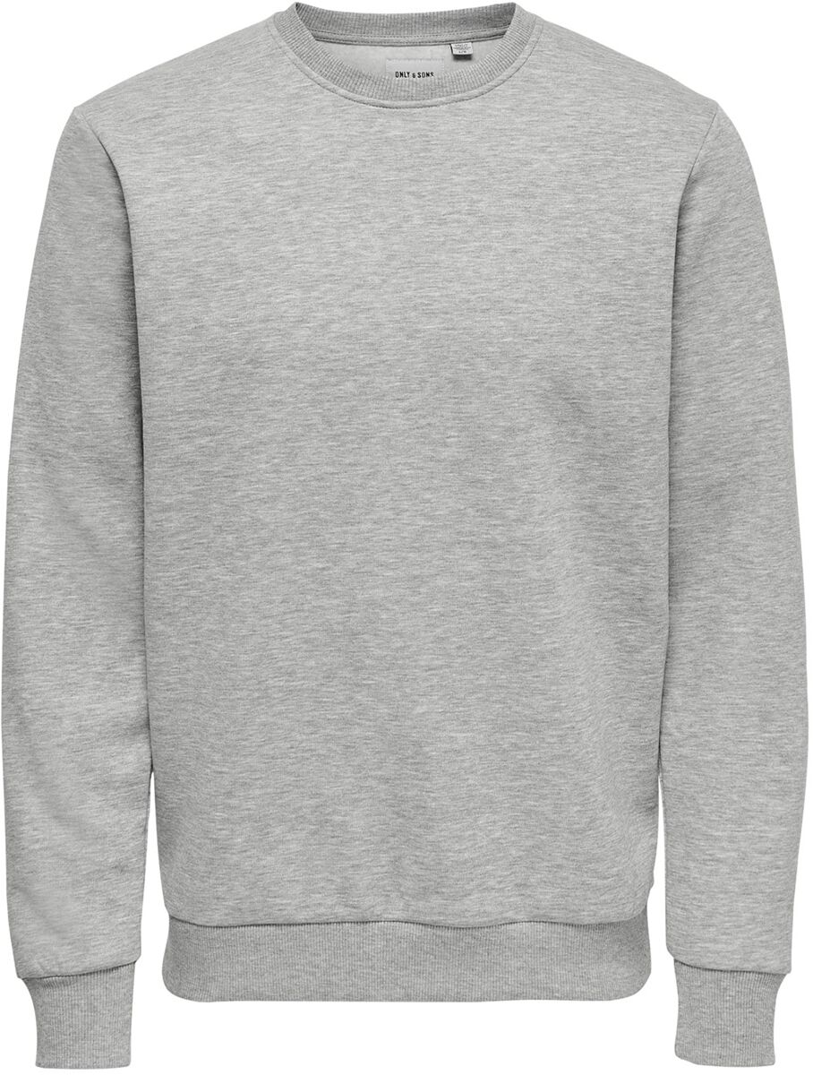 ONLY and SONS Ceres Life Crew Neck Sweatshirt hellgrau in L von ONLY and SONS