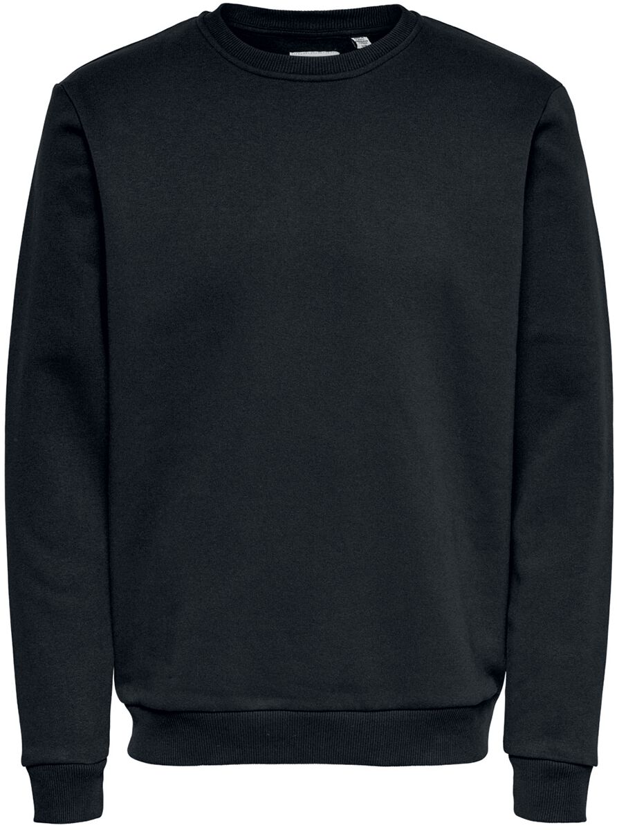 ONLY and SONS Ceres Life Crew Neck Sweatshirt schwarz in L von ONLY and SONS