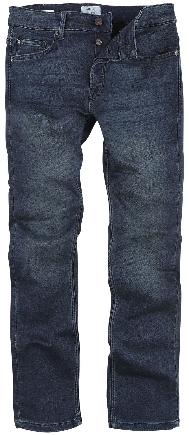 ONLY and SONS Jeans - Loom Dark Blue Sweat PK 3631 - W30L30 bis W36L34 - für Männer - Größe W36L32 - dunkelblau von ONLY and SONS