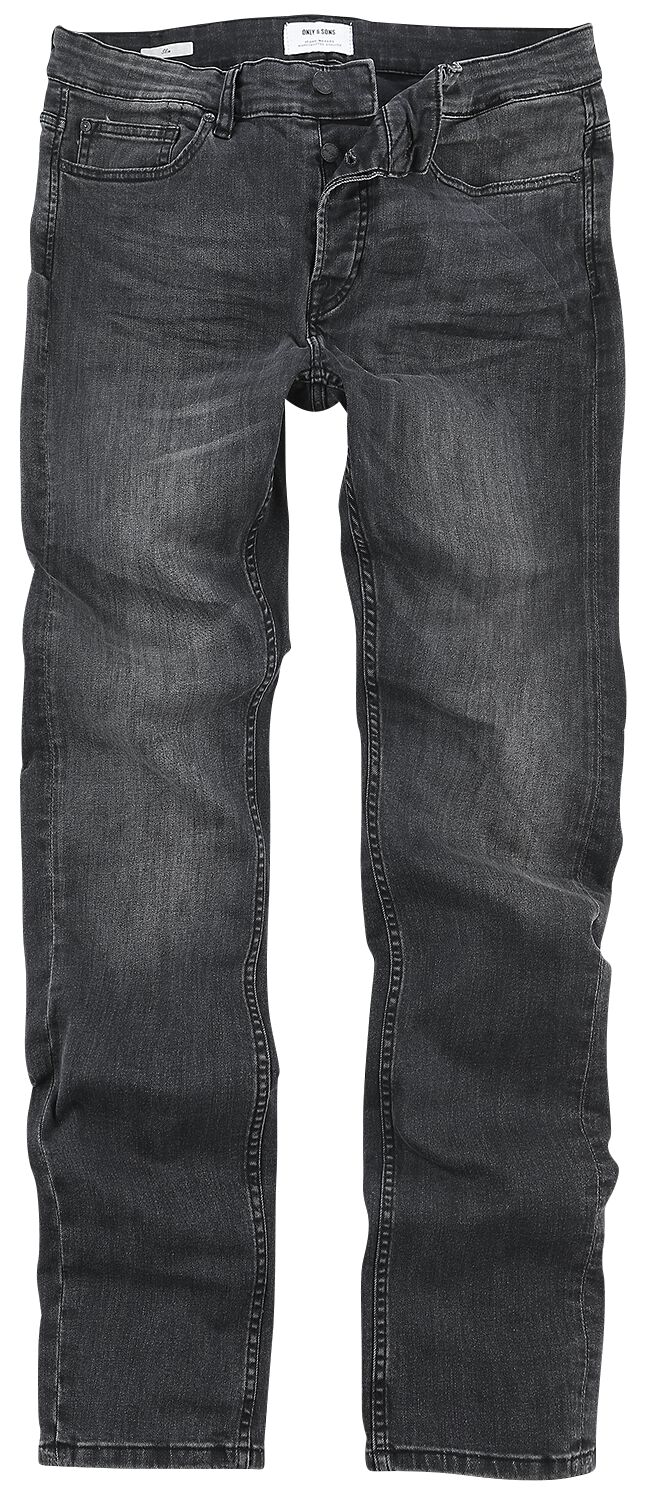 ONLY and SONS Jeans - Loom - W29L30 bis W36L34 - für Männer - Größe W29L30 - schwarz von ONLY and SONS