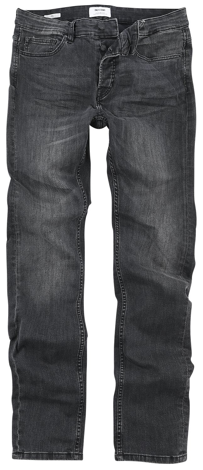 ONLY and SONS Jeans - Loom - W29L30 bis W36L34 - für Männer - Größe W33L32 - schwarz von ONLY and SONS