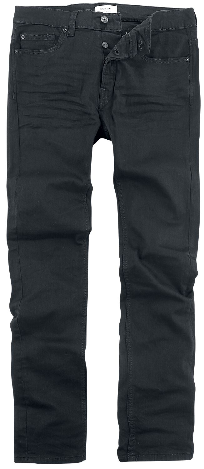 ONLY and SONS Jeans - Loom - W29L32 bis W36L32 - für Männer - Größe W32L34 - schwarz von ONLY and SONS