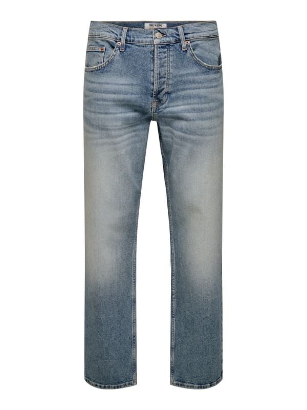 ONLY and SONS Jeans - ONSEDGE PERFORMANCE LB 3816 DOT DNM - W29L32 bis W34L34 - für Männer - Größe W34L32 - blau von ONLY and SONS