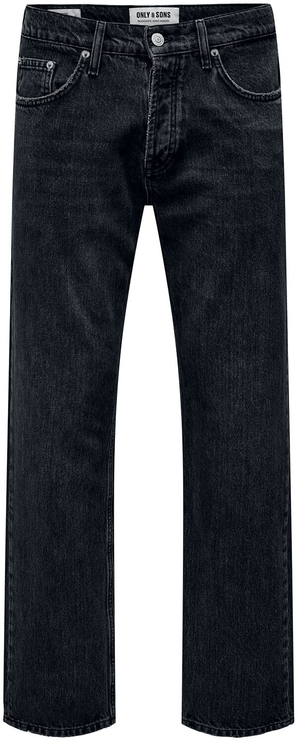 ONLY and SONS Jeans - ONSEdge Loose Blk OD 6985 DNM Jeans - W30L32 bis W33L34 - für Männer - Größe W31L34 - schwarz von ONLY and SONS