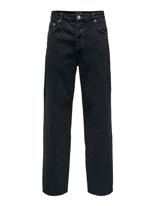 ONLY and SONS Jeans - ONSFADE LOOSE WB 6778 TAI DNM NOOS - W29L32 bis W36L34 - für Männer - Größe W29L32 - schwarz von ONLY and SONS