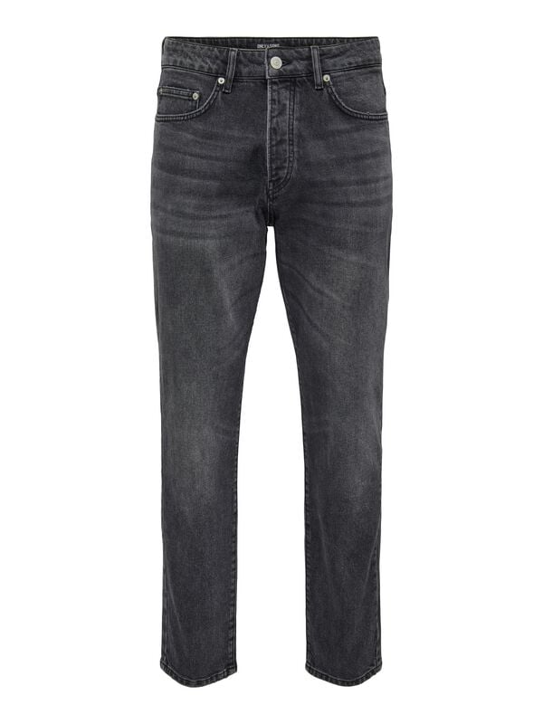 ONLY and SONS Jeans - ONSYOKE TAPERED WB 7850 DOT DNM NOOS - W31L34 bis W34L34 - für Männer - Größe W31L34 - schwarz von ONLY and SONS