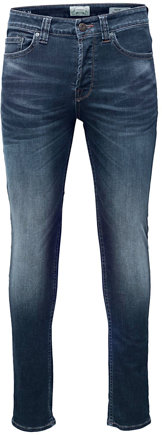 ONLY and SONS Jeans - Weft Med Blue - W30L32 bis W36L32 - für Männer - Größe W30L32 - blau von ONLY and SONS