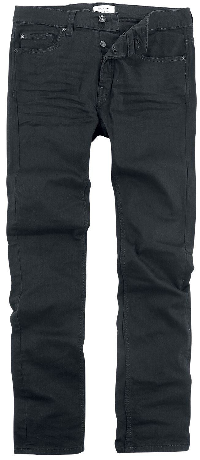 ONLY and SONS Loom Jeans schwarz in W32L32 von ONLY and SONS