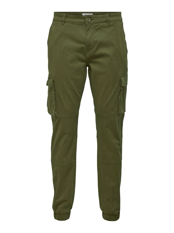 ONLY and SONS ONSCAM STAGE CARGO CUFF LIFE 6687 NOOS Cargohose oliv in W32L32 von ONLY and SONS