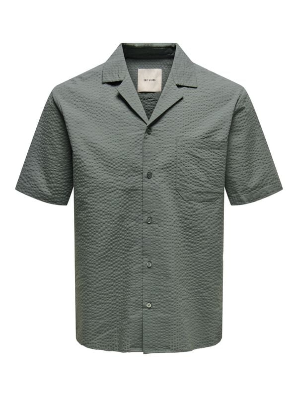 ONLY and SONS ONSEYE RESORT SEERS 0009 SHIRT NOOS Kurzarmhemd grün in L von ONLY and SONS