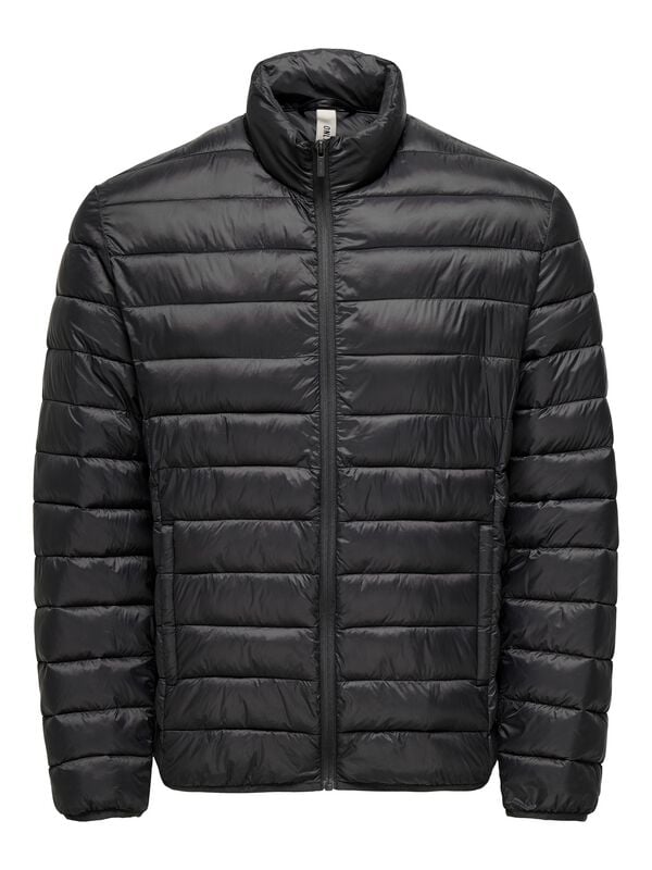 ONLY and SONS ONSGAVIN LIFE LIGHT QUILTED JACKET OTW Übergangsjacke schwarz in XL von ONLY and SONS