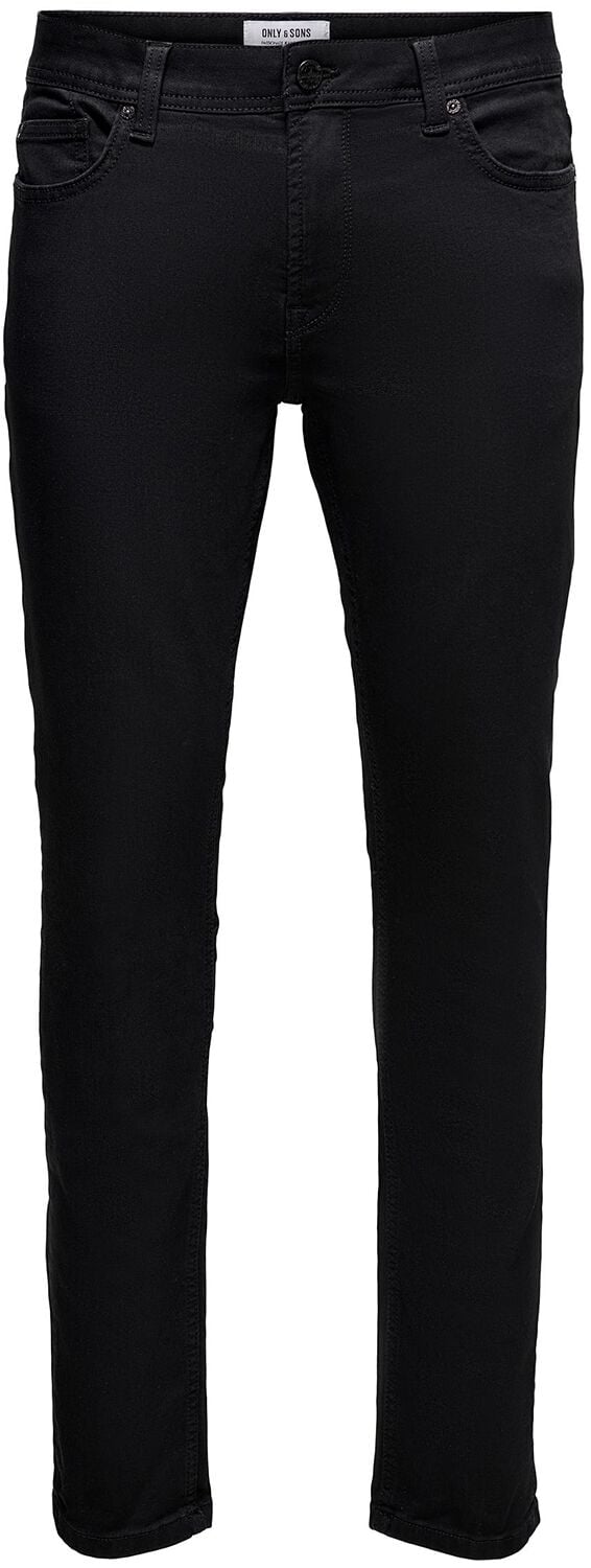 ONLY and SONS ONSLoom Life Black Slim Fit Jeans schwarz in W31L34 von ONLY and SONS