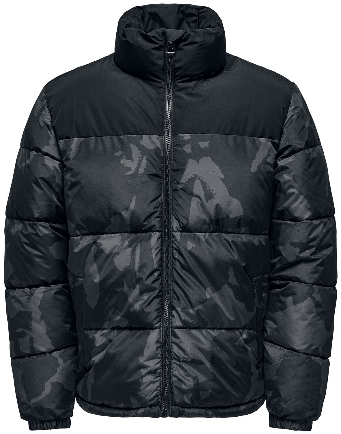 ONLY and SONS ONSMELVIN LIFE LF PUFFER JACKET OTW VD Winterjacke schwarz grau in XXL von ONLY and SONS