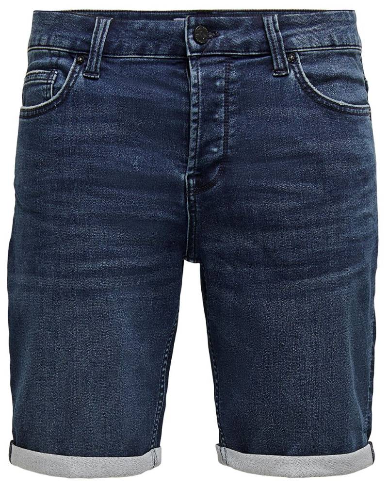 ONLY and SONS ONSPly Life Reg D Blue Slim Fit Short blau in L von ONLY and SONS