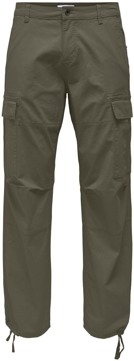 ONLY and SONS ONSRay Life 0020 Ribstop Cargo Cargohose oliv in W29L32 von ONLY and SONS