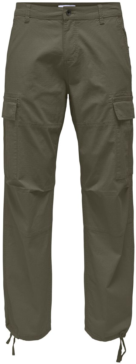ONLY and SONS ONSRay Life 0020 Ribstop Cargo Cargohose oliv in W31L32 von ONLY and SONS