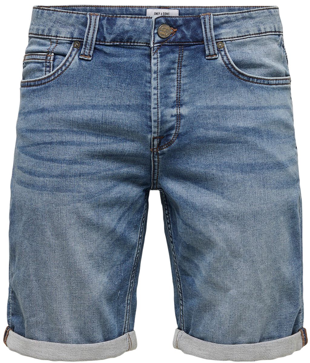 ONLY and SONS Ply Life Blue Shorts Short blau in M von ONLY and SONS