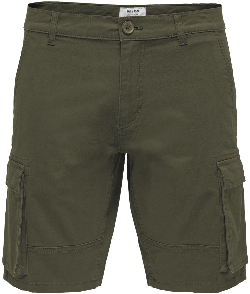 ONLY and SONS Short - ONSCam Stage Cargo Shorts PK 6689 - S bis XXL - für Männer - Größe S - oliv von ONLY and SONS