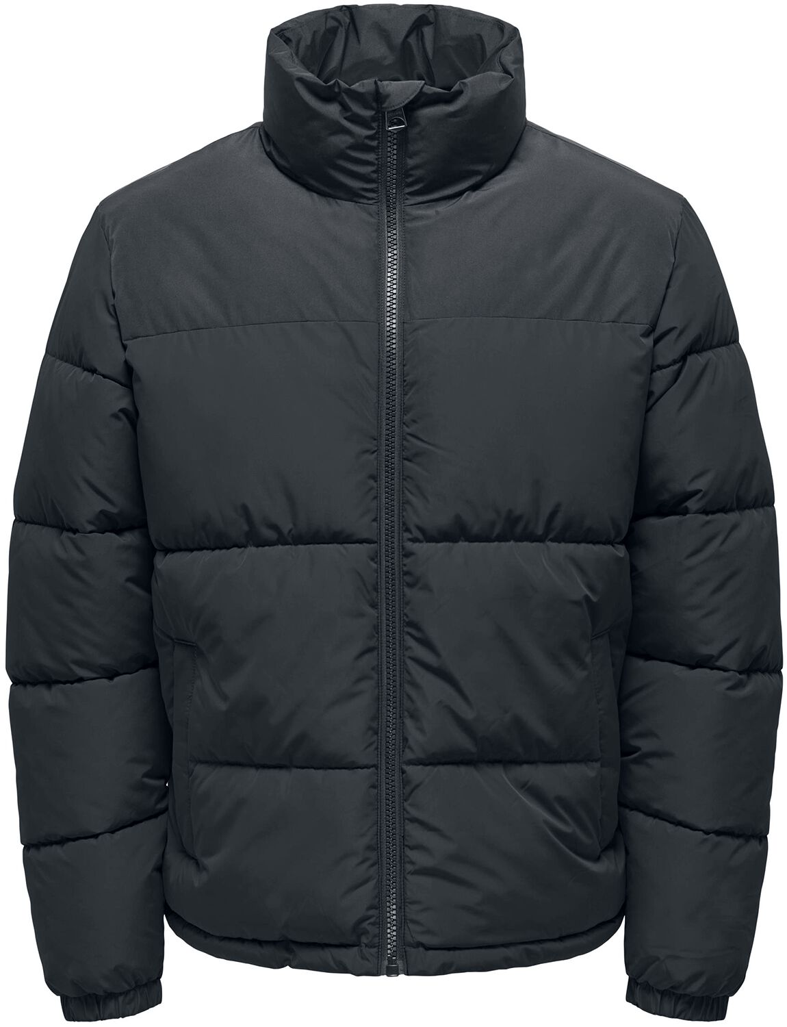 ONLY and SONS Winterjacke - ONSMELVIN LIFE LF PUFFER JACKET OTW VD - M bis XXL - für Männer - Größe L - schwarz von ONLY and SONS