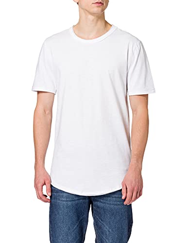 Herren O&S Rundhals T-Shirt Langes Einfarbiges Kurzarm Shirt Basic Shortsleeve aus Baumwolle ONSBENNE von ONLY & SONS