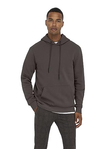 ONLY & SONS Herren Hoodie Kapuzenpullover ONSCERES XS S M L XL XXL Baumwolle, Größe:S, Farbe:Seal Brown 22018685 von ONLY & SONS