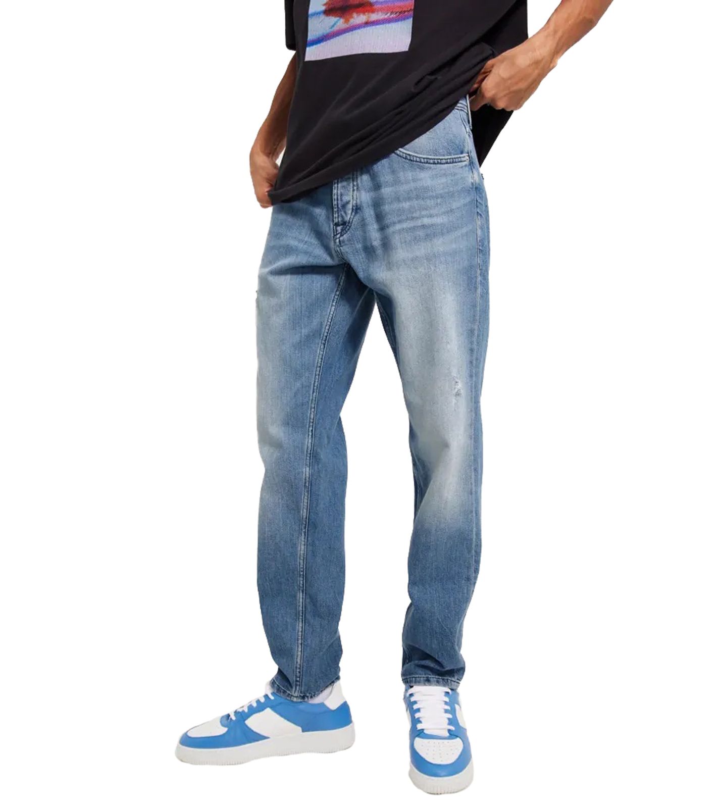 ONLY & SONS Avi Comfort Herren Röhrenjeans Baumwoll-Hose Denim-Hose in Blau von ONLY & SONS