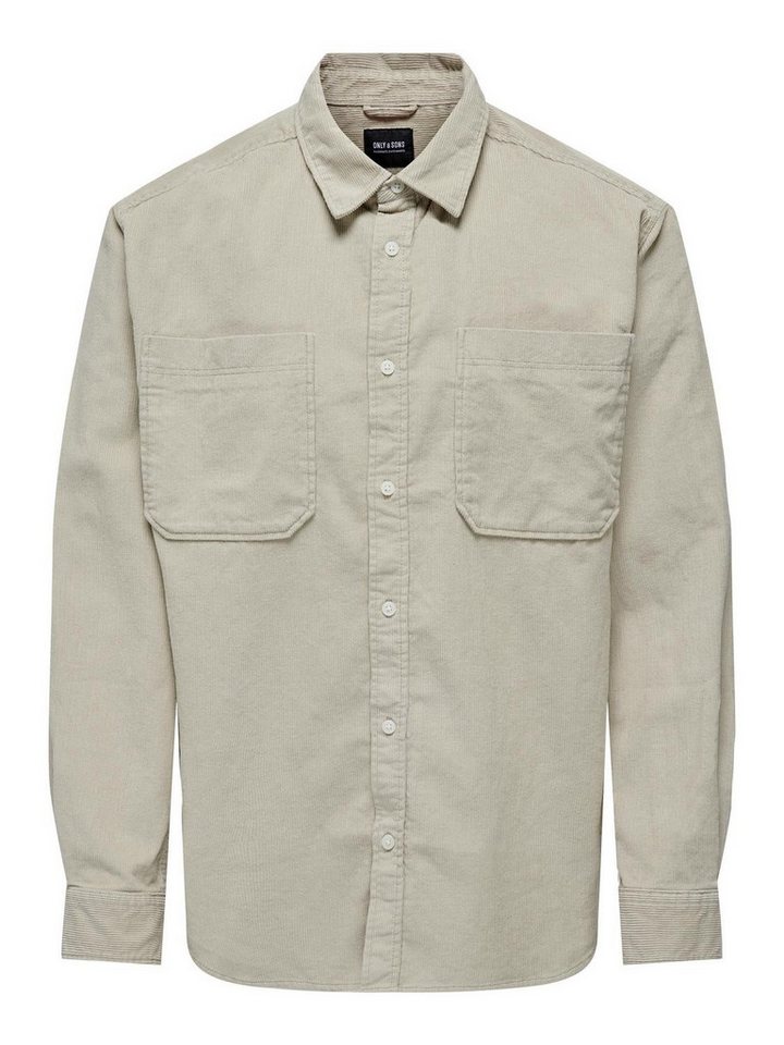 ONLY & SONS Blusenshirt ONSALP RLX 2PKT WASHD CORD LS SHIRT von ONLY & SONS