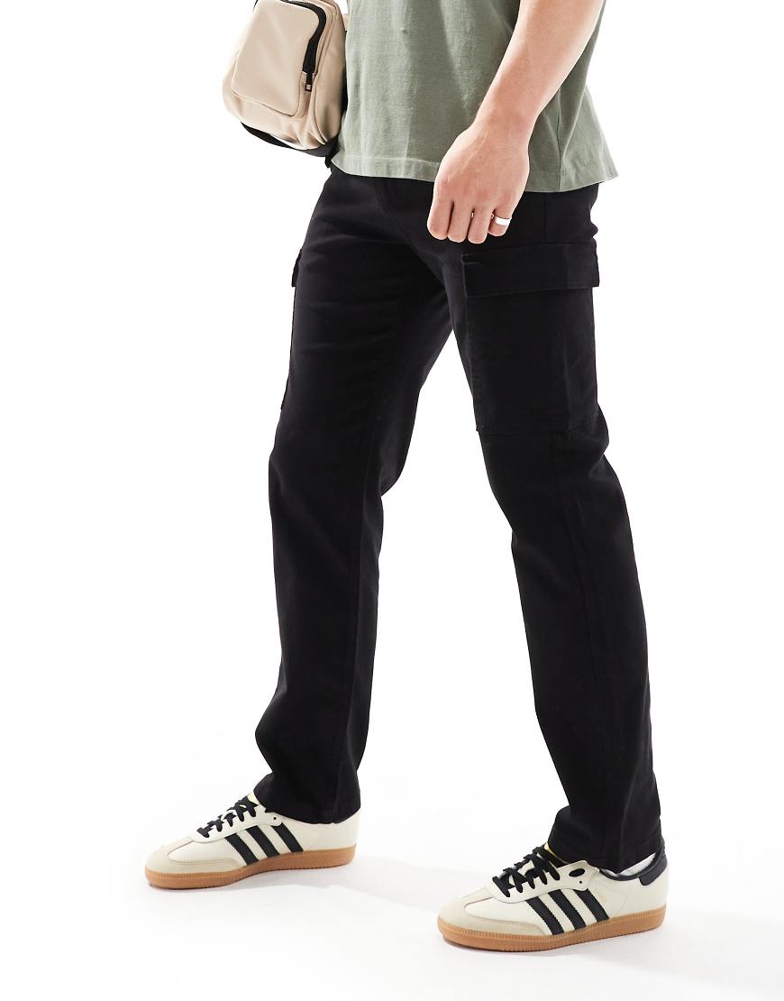 ONLY & SONS - Cargohose in Schwarz mit geradem Schnitt-Braun von ONLY & SONS