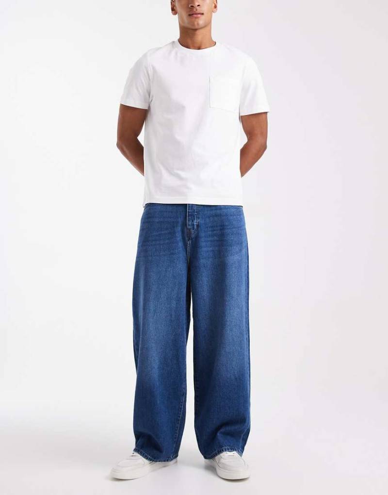 ONLY & SONS - Carl - Superweite Jeans in blauer Waschung von ONLY & SONS