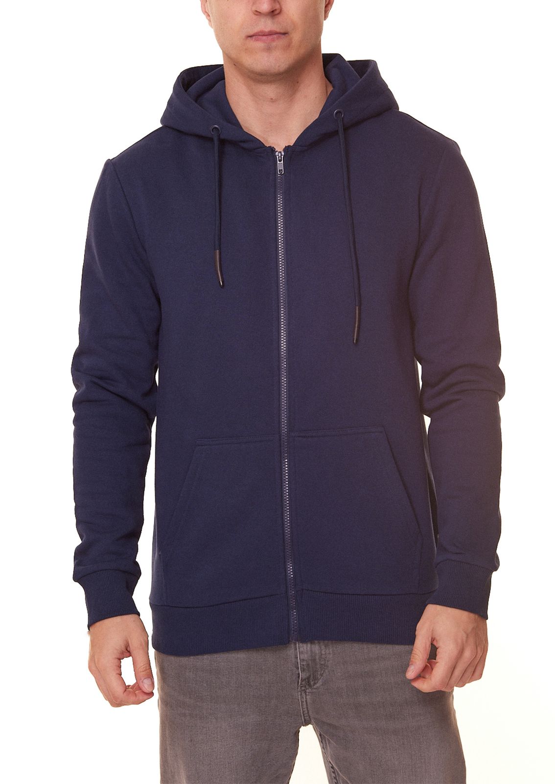 ONLY & SONS Ceres Zip Herren Kapuzen-Jacke normal geschnittener Sweat-Hoodie 22018684 Navy von ONLY & SONS