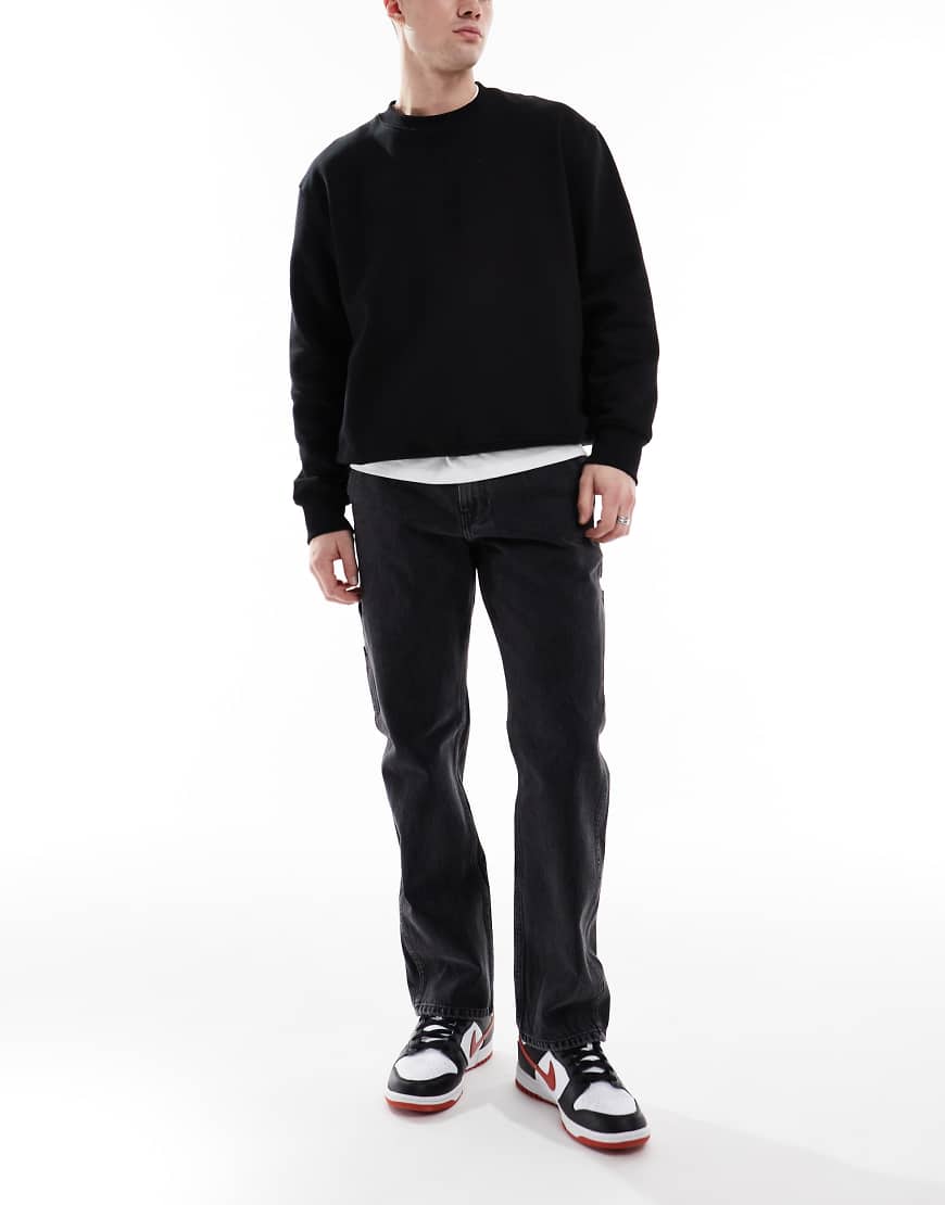 ONLY & SONS - Edge - Carpenter-Jeans in verwaschenem Schwarz von ONLY & SONS