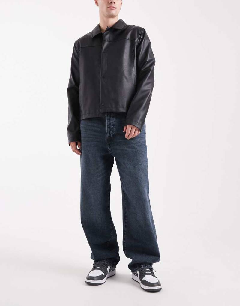 ONLY & SONS - Fade - Weit geschnittene Jeans in Blau-Schwarz von ONLY & SONS