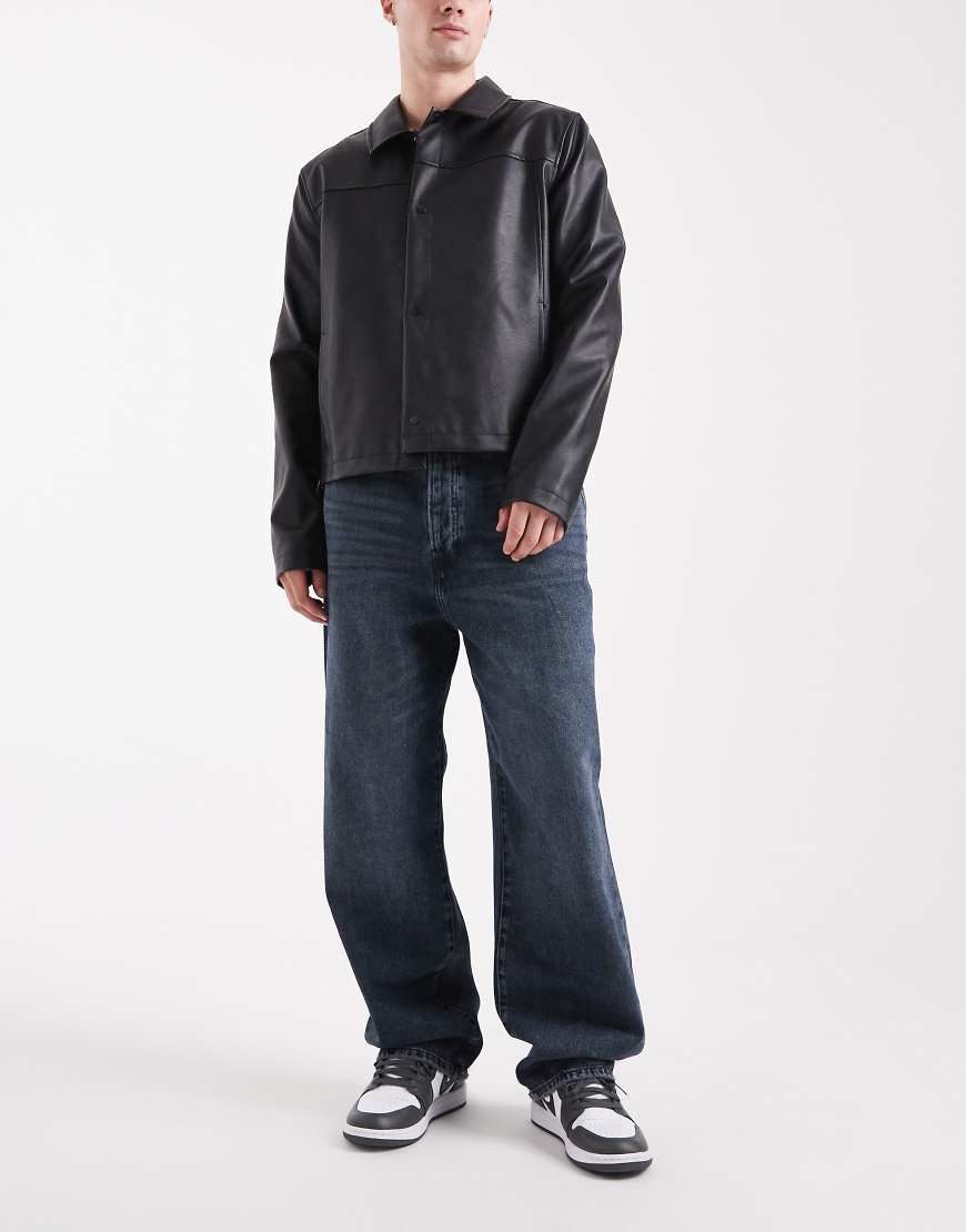 ONLY & SONS - Fade - Weit geschnittene Jeans in Blau-Schwarz von ONLY & SONS