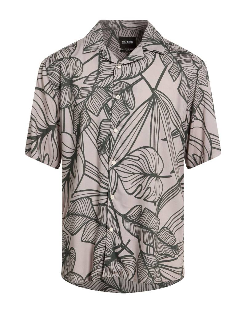 ONLY & SONS Hemd Herren Hellgrau von ONLY & SONS