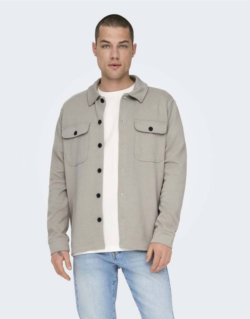 ONLY & SONS - Hemd in Khaki-Grün von ONLY & SONS