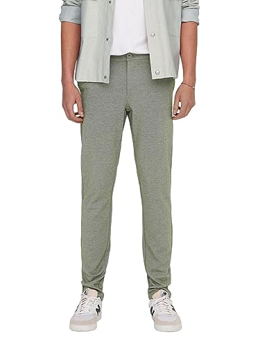 ONLY & SONS Herren Chino Hose ONSMARK 0209 - Slim Fit - Olive W27-W38 Stretch, Größe:29W / 30L, Farbe:Olive Night 22026326 von ONLY & SONS