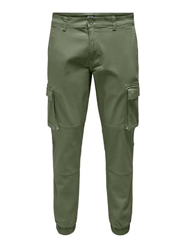 ONLY & SONS Herren Hose 22016687 Deep Lichen Green 30-34 von ONLY & SONS