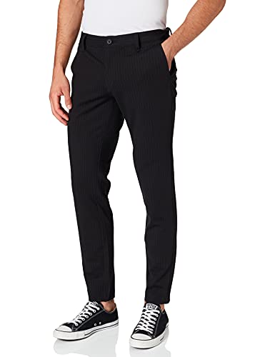 ONLY & SONS Herren Onsmark Pant Stripe Gw 3727 Noos Hose, Black, 34W 32L EU von ONLY & SONS