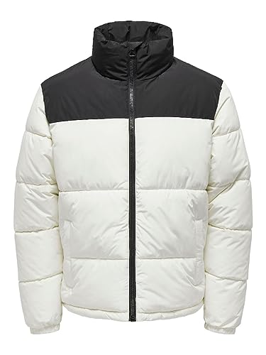 ONLY & SONS Herren Jacke 22025205 Antique White-black L von ONLY & SONS