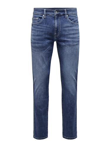 ONLY & SONS Herren Jeans ONSLOOM Slim 6756 - Slim Fit - Blau - Medium Blue Denim, Größe:32W / 32L, Farbvariante:Medium Blue Denim 22026756 von ONLY & SONS