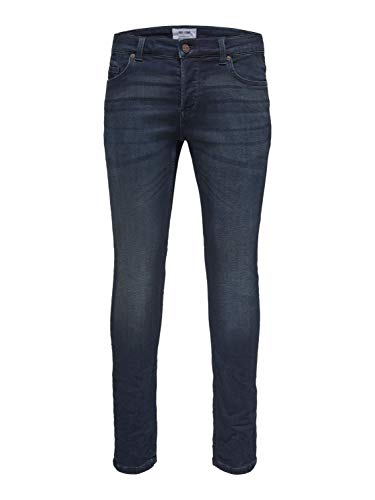 ONLY & SONS Herren Jeans ONSLOOM Dark Blue Sweat PK 3631 - Slim Fit Blau Blue Denim, Größe:32W / 36L, Farbe:Blue Denim (22013631) von ONLY & SONS