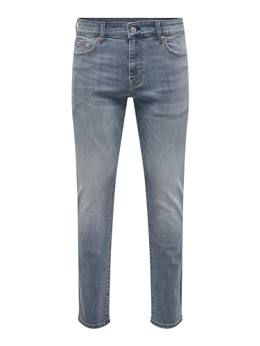 ONLY & SONS Herren Jeans ONSLOOM Slim 4604 - Slim Fit - Blau - Dark Blue Denim, Größe:29W / 30L, Farbvariante:Dark Blue Denim 22024064 von Only & Sons
