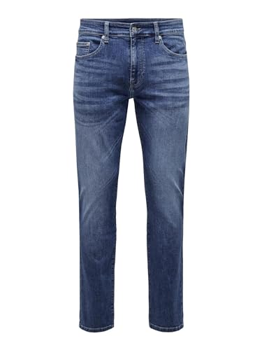 ONLY & SONS Herren Jeans ONSLOOM Slim 6756 - Slim Fit - Blau - Medium Blue Denim, Größe:29W / 34L, Farbvariante:Medium Blue Denim 22026756 von ONLY & SONS