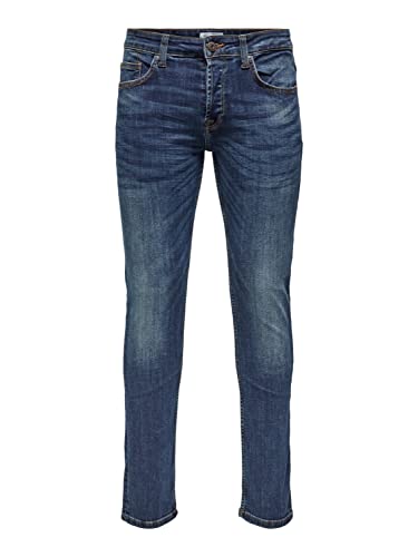 ONLY & SONS Male Slim Fit Jeans ONSWEFT Mittlere Taille Normal geschnitten Jeans von ONLY & SONS